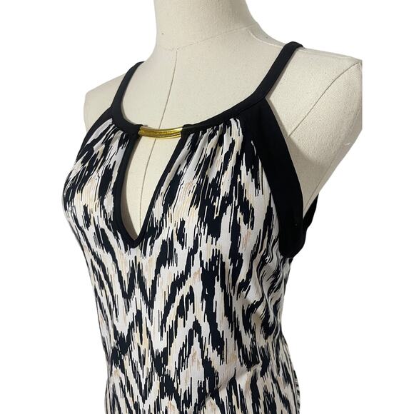 Vintage 90's Y2K Cache Little Black + Gold Tank SMALL - Picture 3 of 5